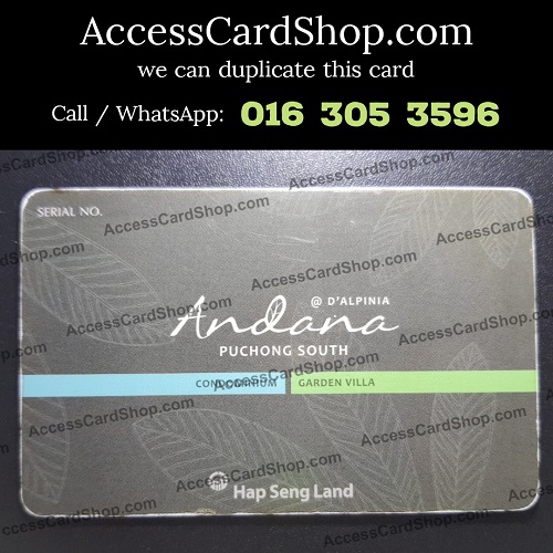 Andana Condo D alpinia at Puchong South Selangor Access Card