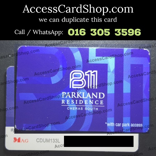 B11 Parkland Residence @ Cheras South Access Card