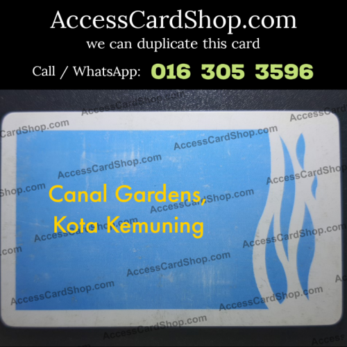Duplicate Canal Gardens Kota Kemuning Car Parking Lift Lobby Door Access Card