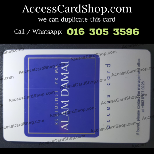 Duplicate Residensi Prima (Pr1ma) Alam Damai Cheras Car Parking Lift Lobby Door Combo Access Card