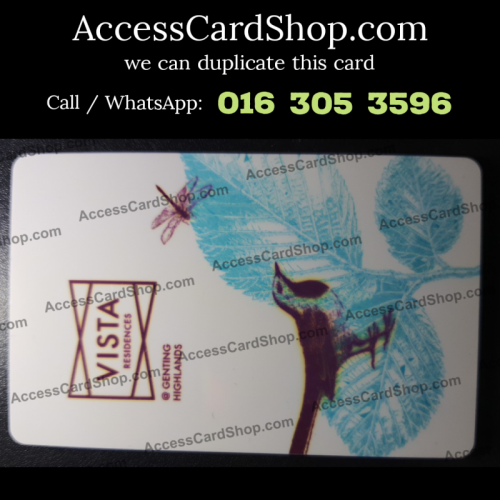 Duplicate Vista Residence Genting Highlands Lift Lobby Door Access Card