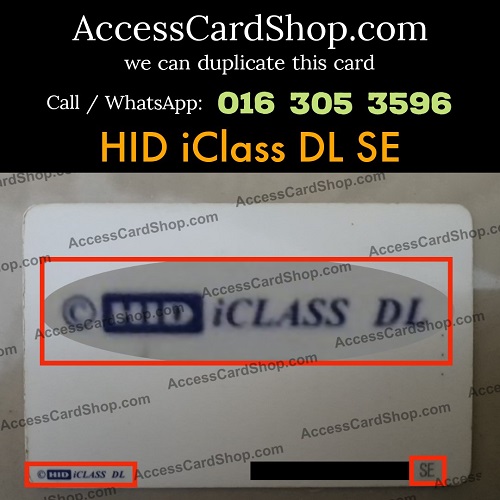 HID iClass DL Access Card