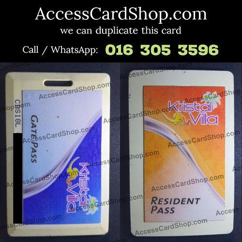 Kristal Villa Condominium @ Kajang Access Card