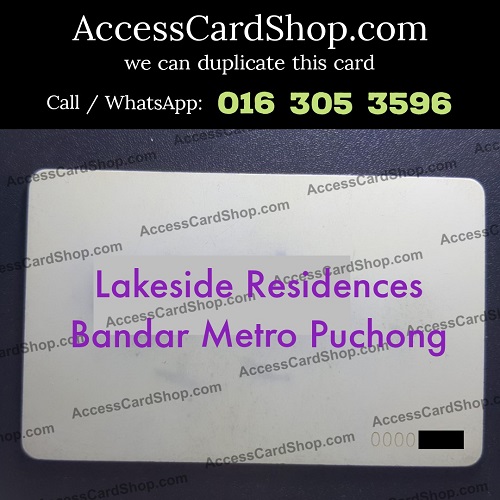 Lakeside Residences at Bandar Metro Puchong Selangor Access Card