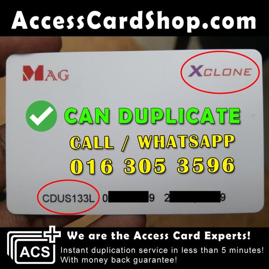 Duplicate Fortune Perdana Kepong Lift Lobby Door Access Card