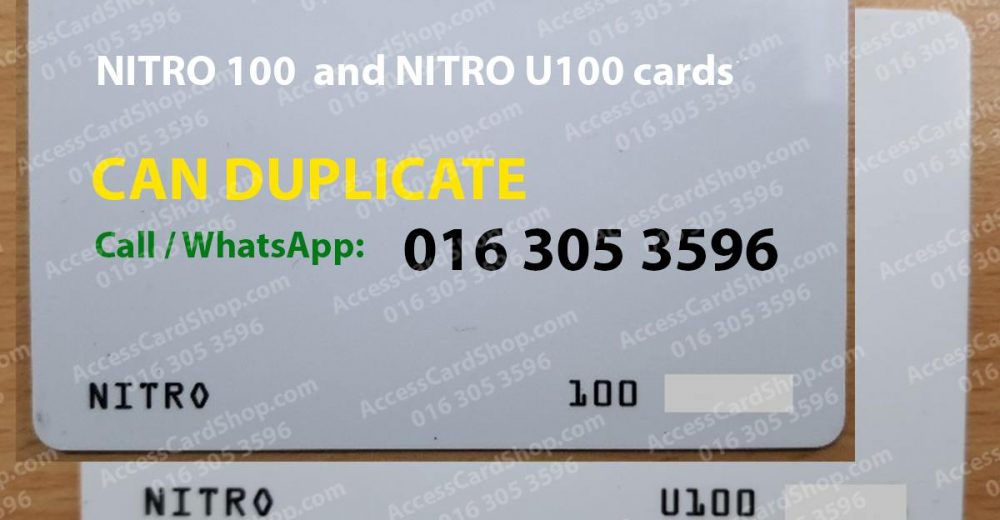 NITRO 100 and NITRO U100 Card