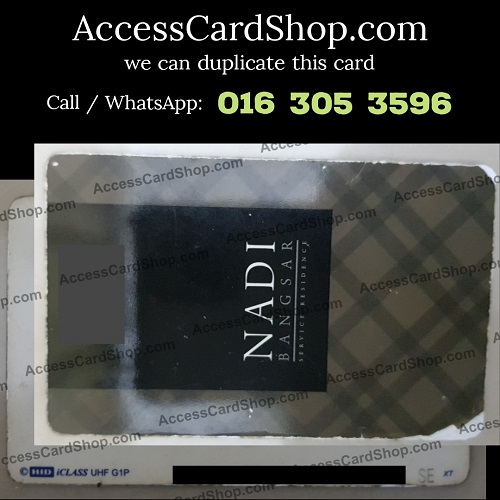 Nadi Bangsar Serviced Residence @ Bangsar Access Card
