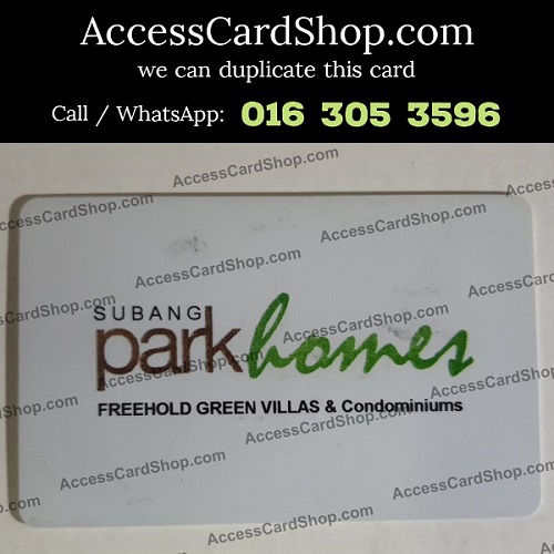 SUBANG PARK HOMES Access Card