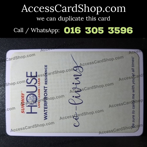 Sunway House Waterfront Residences Co-Living Access Card