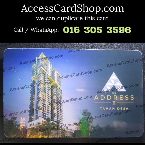 The Address II @ Taman Desa KL Access Card
