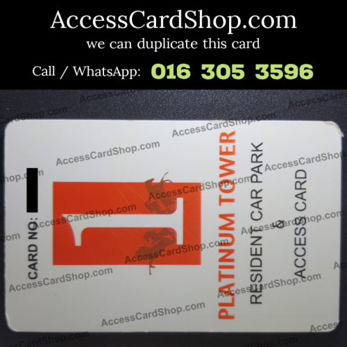 Duplicate 1 Platinum Tower KL Lift Lobby Door Access Card
