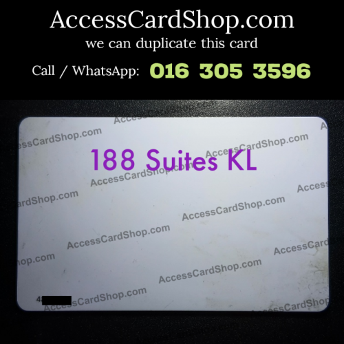 Duplicate 188 Suites KLCC Lift Lobby Door Access Card