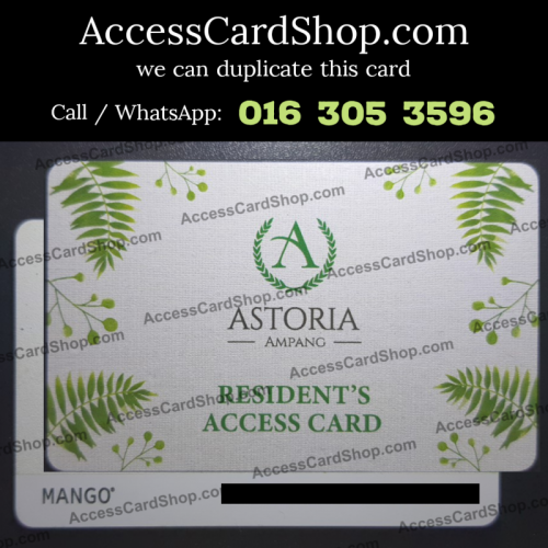 Duplicate ASTORIA Ampang Lift Lobby Door MANGO Access Card
