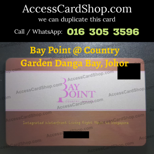 Duplicate Bay Point @ Country Garden Danga Bay Johor Bahru JB Lift Lobby Door Access Card