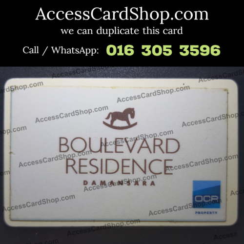 Duplicate Boulevard Residence Damansara Lift Lobby Door Access Card