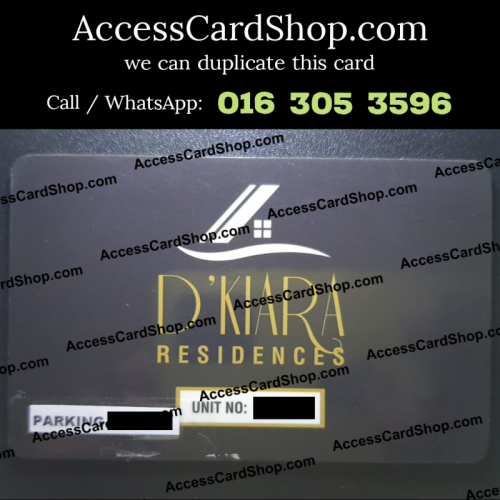 Duplicate D Kiara Residence Apartment Puchong Lift Lobby Door Access Card
