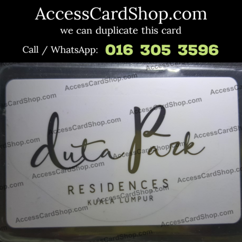 Duplicate Duta Park Residence KL Lift Lobby Door Access Card