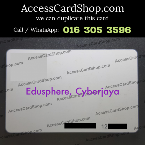 Duplicate Edusphere Cyberjaya Lift Lobby Door Combo Access Card
