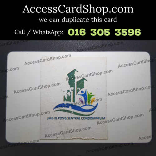 Duplicate Kepong Sentral Condominium KL Lift Lobby Door Access Card