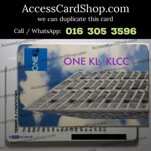 Duplicate One KL Condominium KLCC Lift Lobby Door HID iClass Access Card