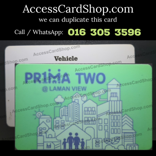 Duplicate PR1MA Two @ Laman View Cyberjaya Car Parking Access Card