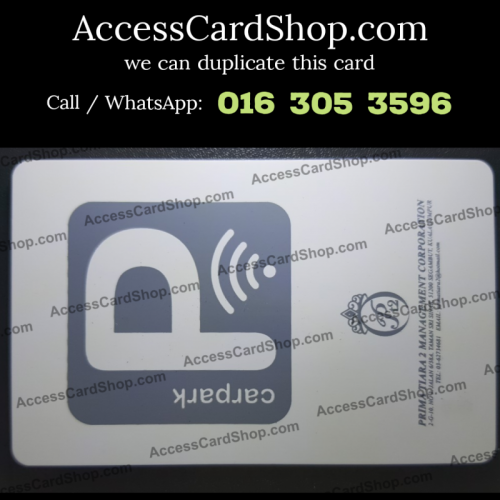 Duplicate Prima Tiara 2 Segambut Car Parking Access Card