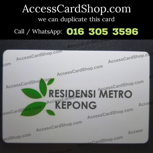 Duplicate Residensi Metro Kepong KL Lift Lobby Door Access Card
