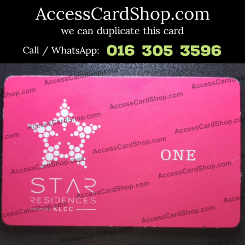 Duplicate STAR Residence ONE KLCC Lift Lobby Door Access Card