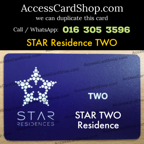 Duplicate STAR Residence TWO KLCC Lift Lobby Door Access Card