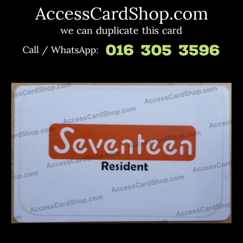 Duplicate Seventeen Residences Petaling Jaya Lift Lobby Door Access Card