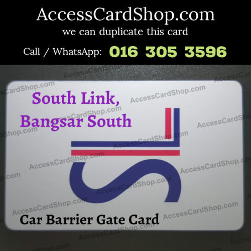 Duplicate South Link Bangsar South Car Parking Access Card