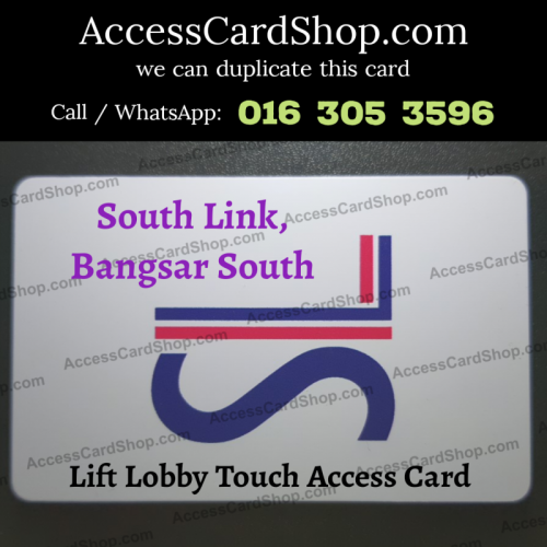 Duplicate South Link Bangsar South Lift Lobby Door Access Card