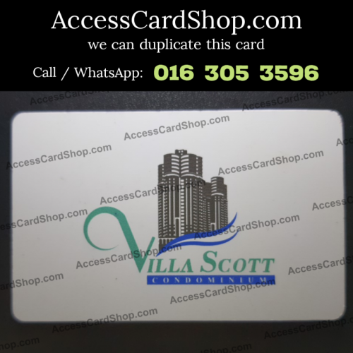 Duplicate Villa Scott Condominium Brickfields Car Parking Lift Lobby Door FP4M(EN) Access Card