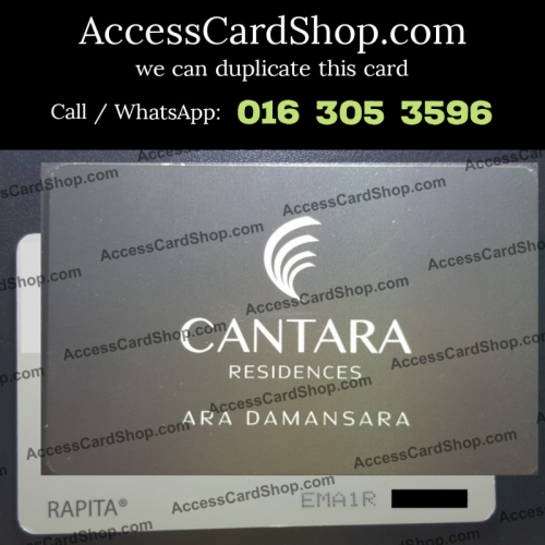 Duplicate Cantara Residences Ara Damansara Car Parking Lift Lobby Door RAPITA EMA1R Access Card