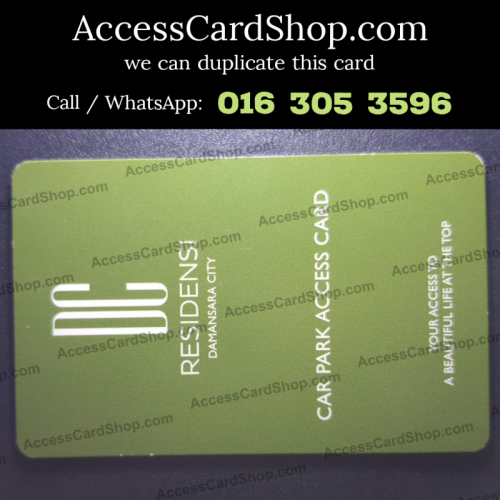 Duplicate Damansara City Residency (DC Residensi) Pusat Bandar Damansara Car Parking MAG CDUS130L Access Card