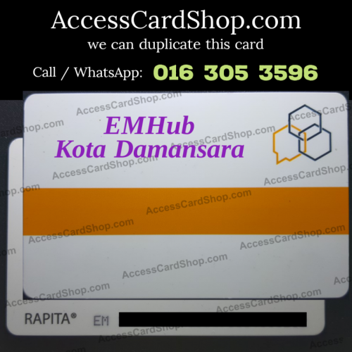 Duplicate EMHub Kota Damansara Petaling Jaya Car Parking Lift Lobby Door RAPITA EM Access Card