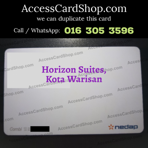 Duplicate Horizon Suites Kota Warisan Car Parking Access Card