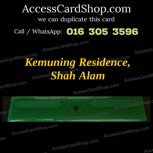Duplicate Kemuning Residence Shah Alam Car Parking RAPITA MiTU X03 FR4 RFID Sticker