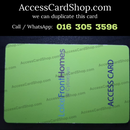 Duplicate Lakefront Homes Cyberjaya Car Parking Lift Lobby Door Combo Access Card