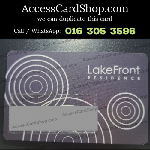 Duplicate Lakefront Residence Cyberjaya Car Parking Access Card