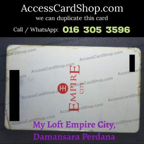 Duplicate My Loft Empire City Damansara Perdana Lift Lobby Door Access Card