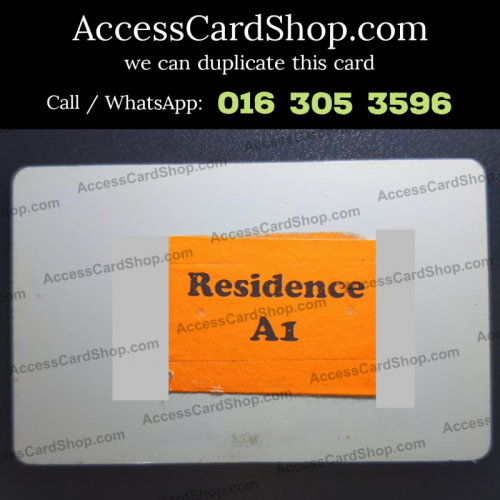 Duplicate Residence A1 Lift Lobby Door Access Card