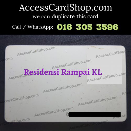 Duplicate Residensi Rampai KL Car Parking Lift Lobby Door Combo Access Card