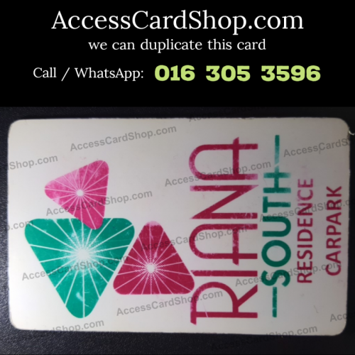 Duplicate Riana South Residence Cheras Car Parking RAPITA ELA1R Access Card