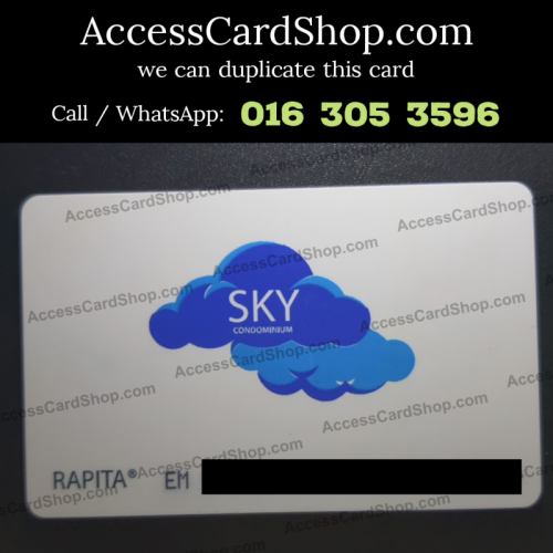 Duplicate SKY Condominium Puchong Lift Lobby Door RAPITA EM Access Card