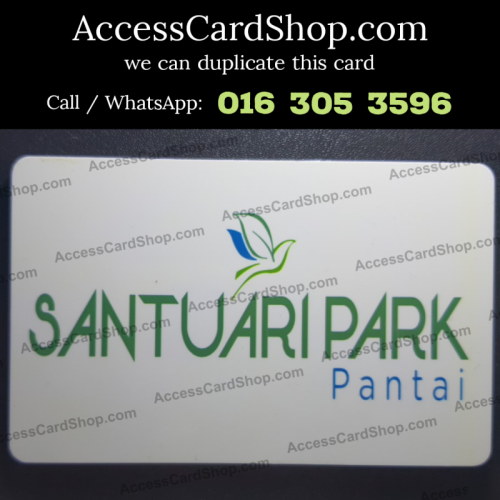 Duplicate Santuari Park Pantai Bangsar Car Parking Access Card
