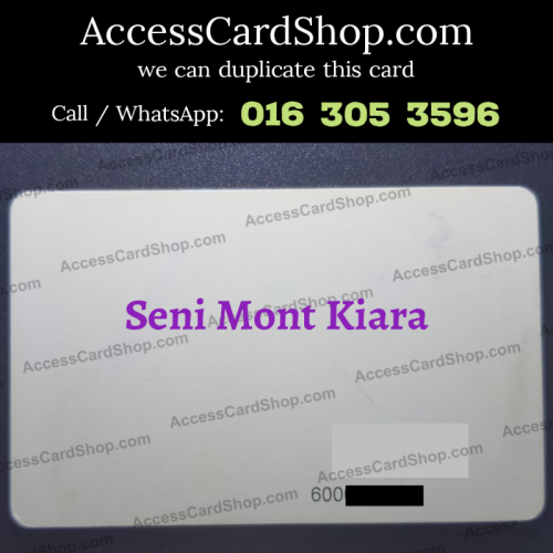 Duplicate Seni Mont Kiara KL Lift Lobby Door Access Card