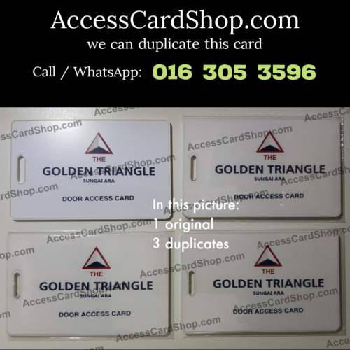 Duplicate The Golden Triangle Condominium Bayan Lepas Lift Lobby Door HID iClass SE Access Card