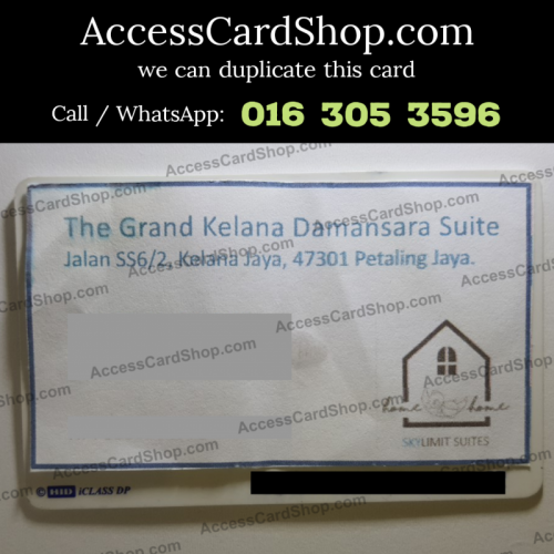 Duplicate The Grand Kelana Damansara Suite Petaling Jaya Lift Lobby Door HID iClass Access Card