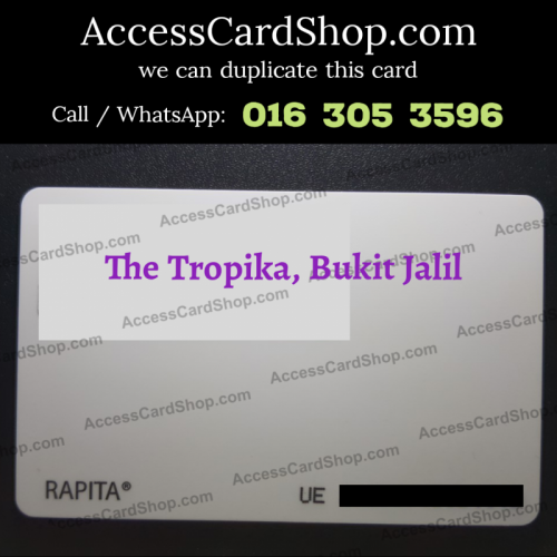 Duplicate The Tropika Bukit Jalil Car Parking RAPITA UE Access Card